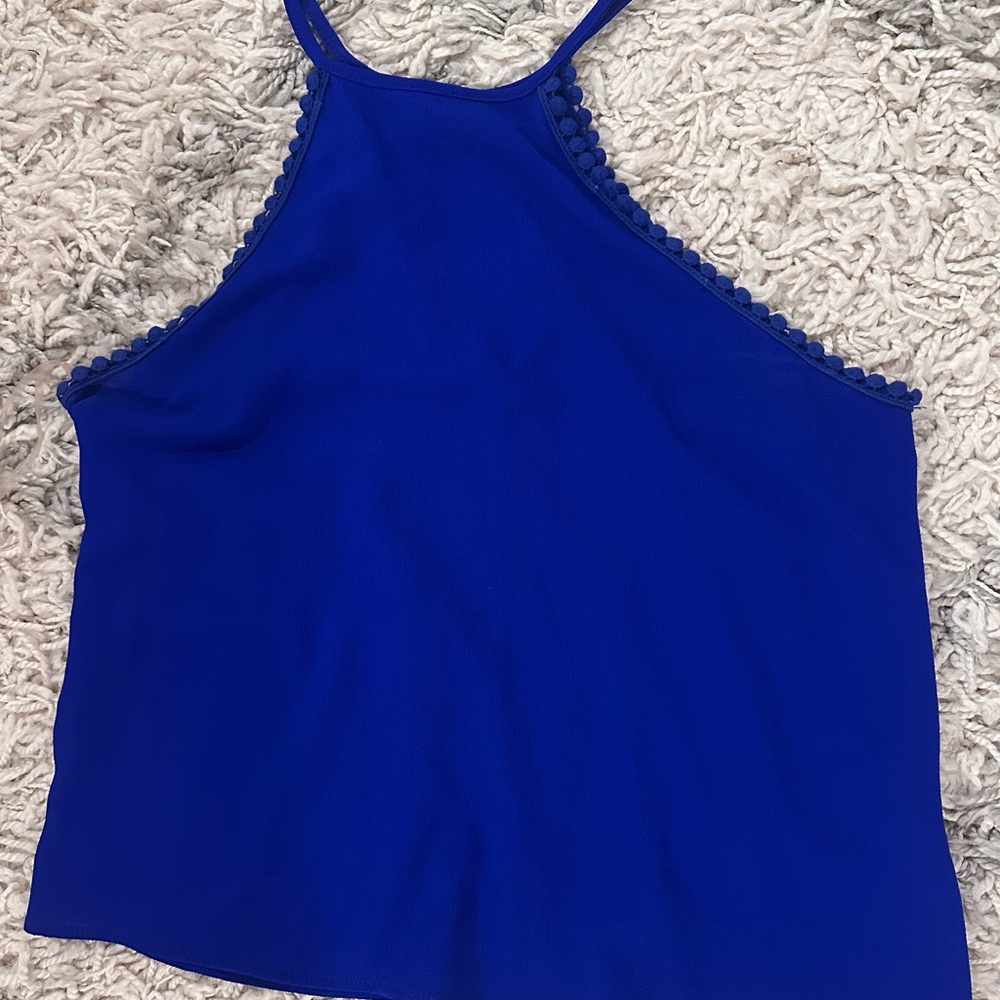 Women's Blue Sleeveless Top
